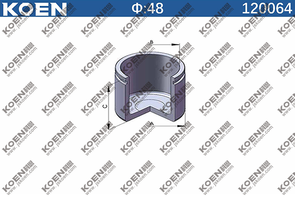 Piston, brake caliper 120064